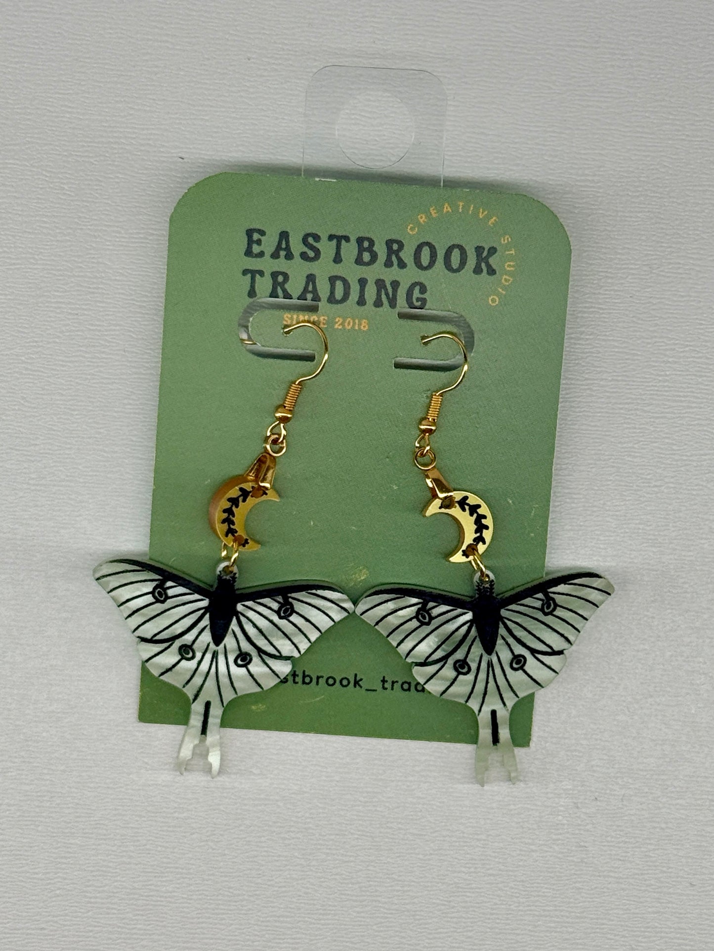 Luna Moth Earrings