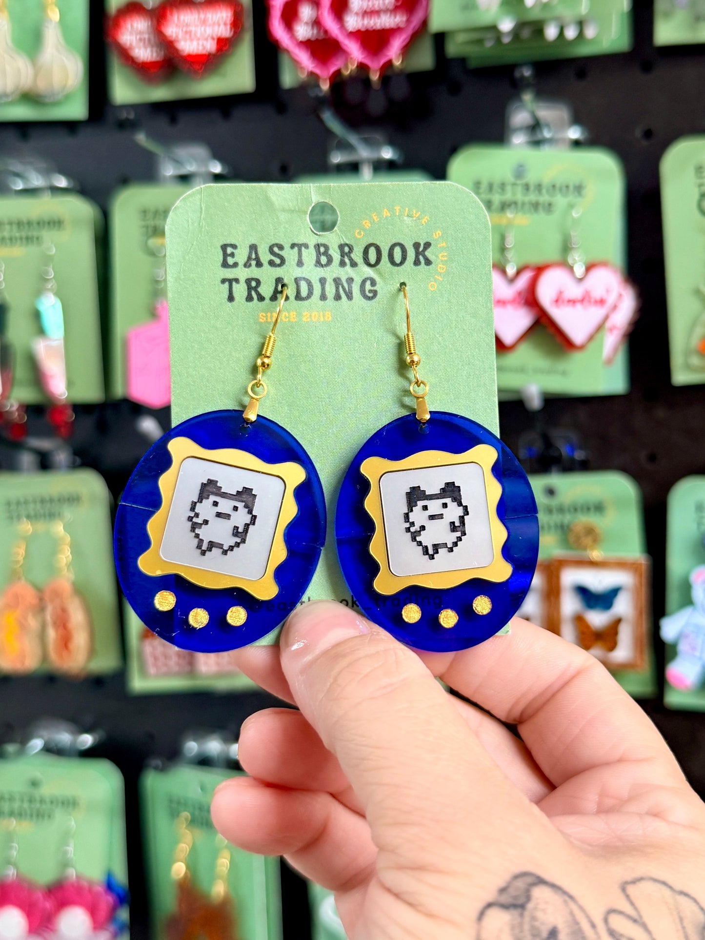 Retro Digital Pet Earrings