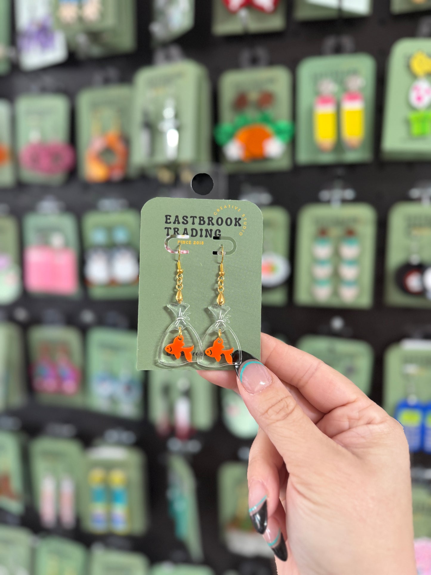 Fish in a Bag Earrings