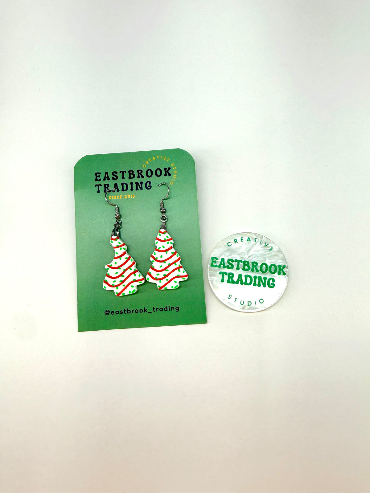 Bitten Tree Cake Earrings