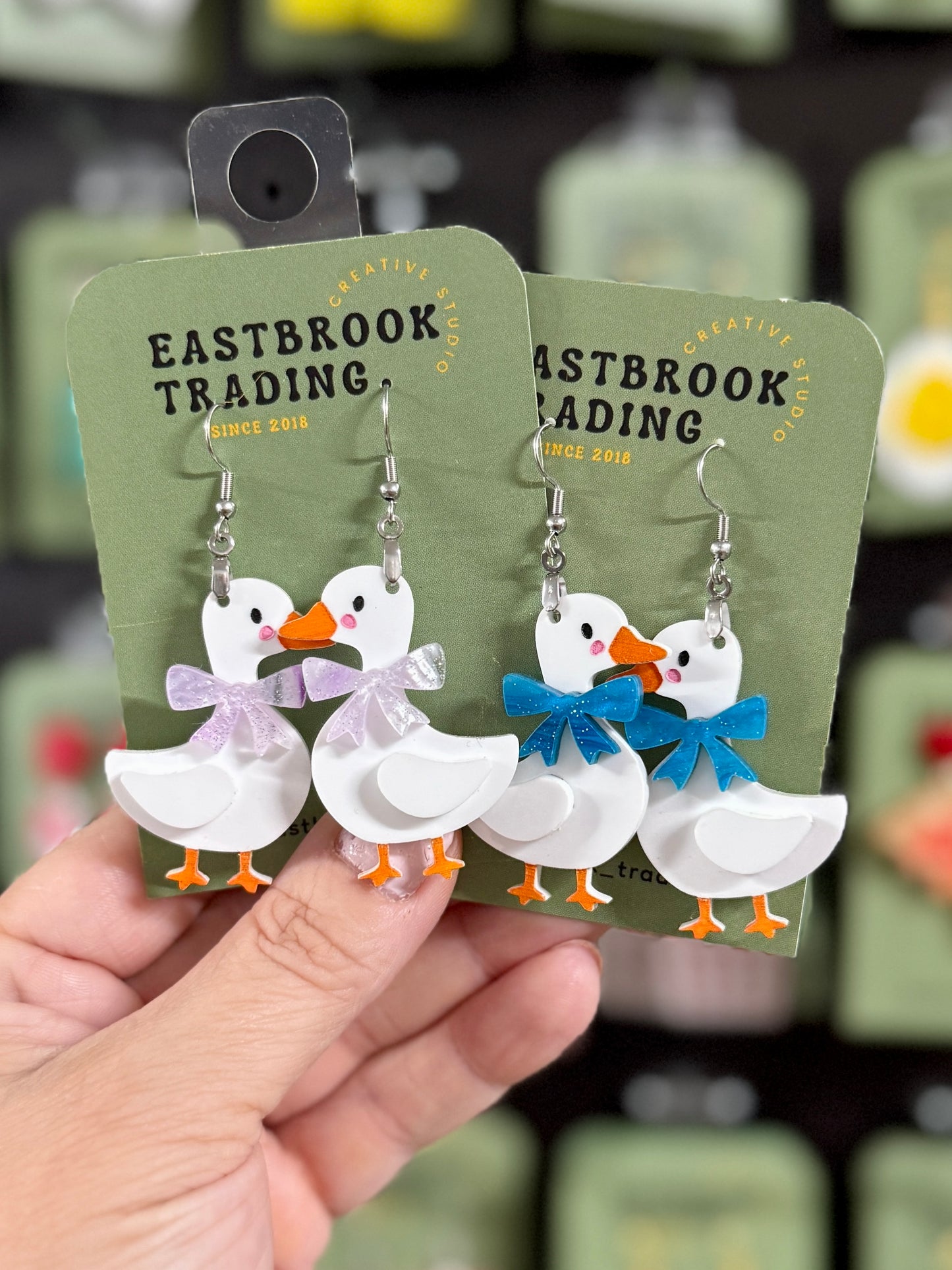 Vintage Goose Earrings