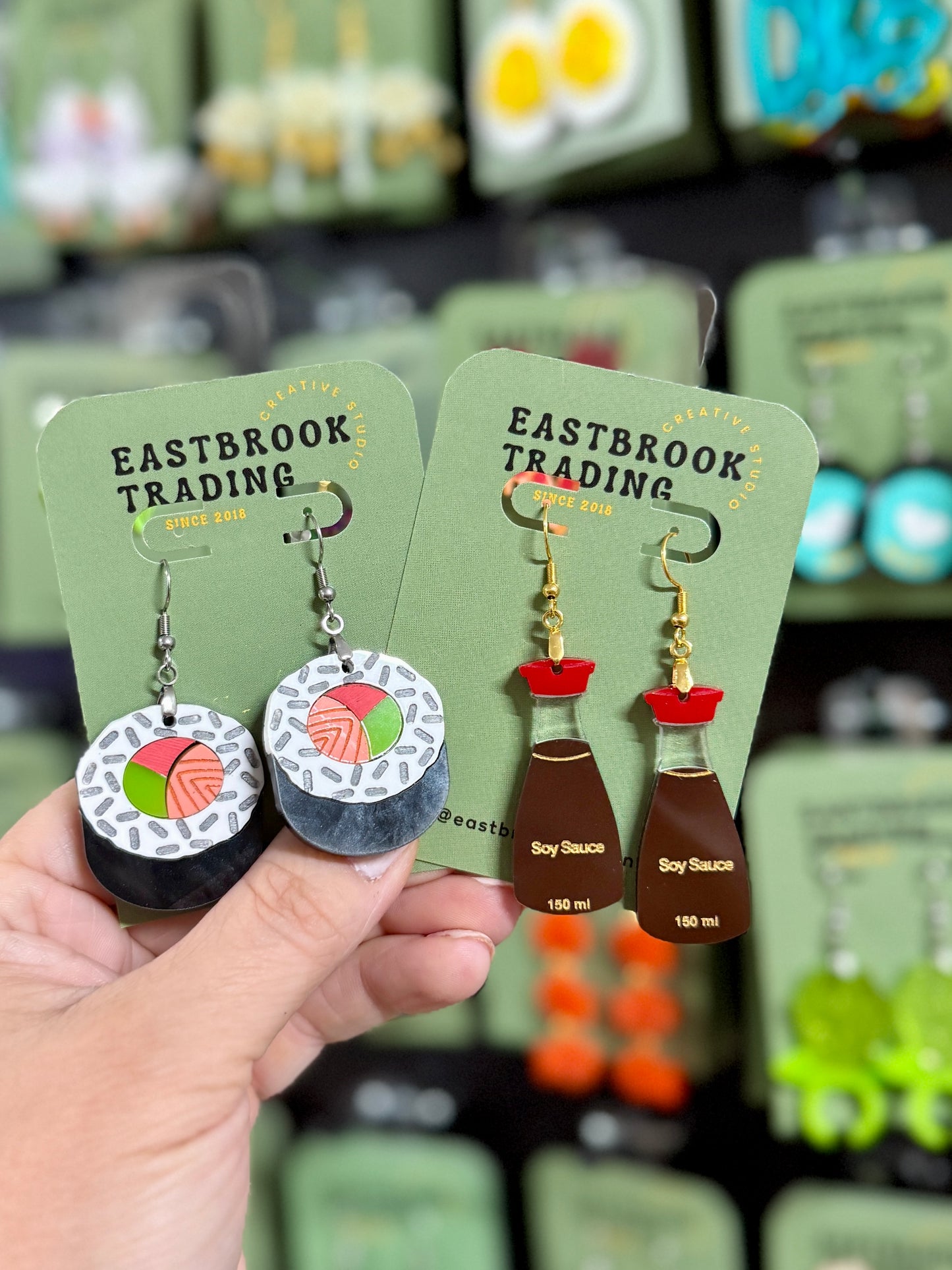 Sushi Roll earrings