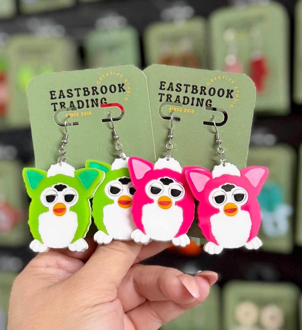 Furby Earrings