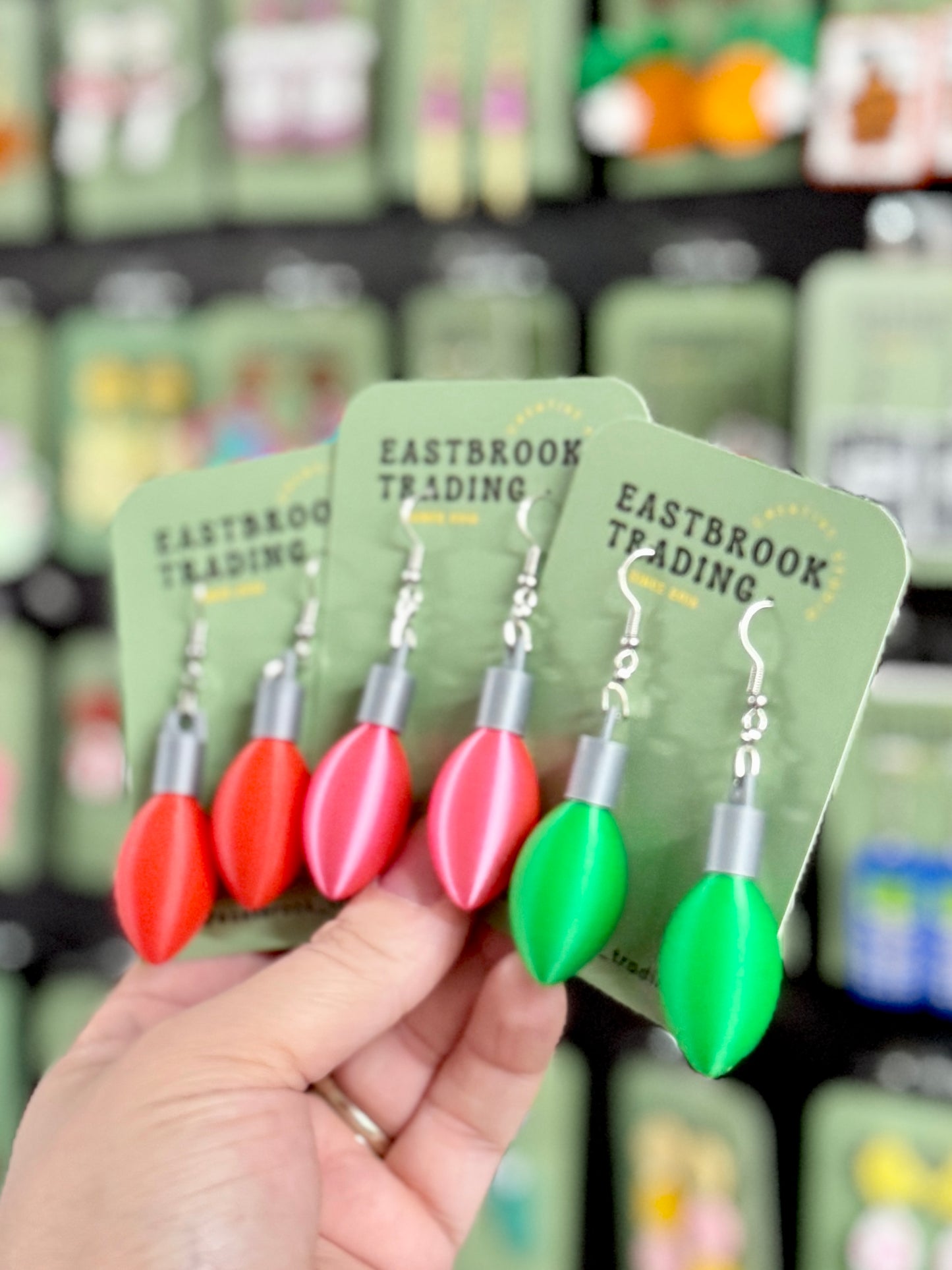 Christmas Light Earrings