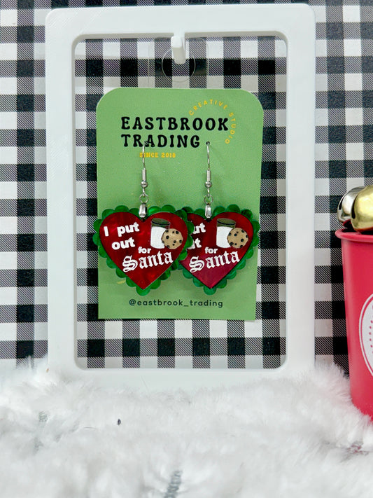 Milk and Cookies for Santa Earrings