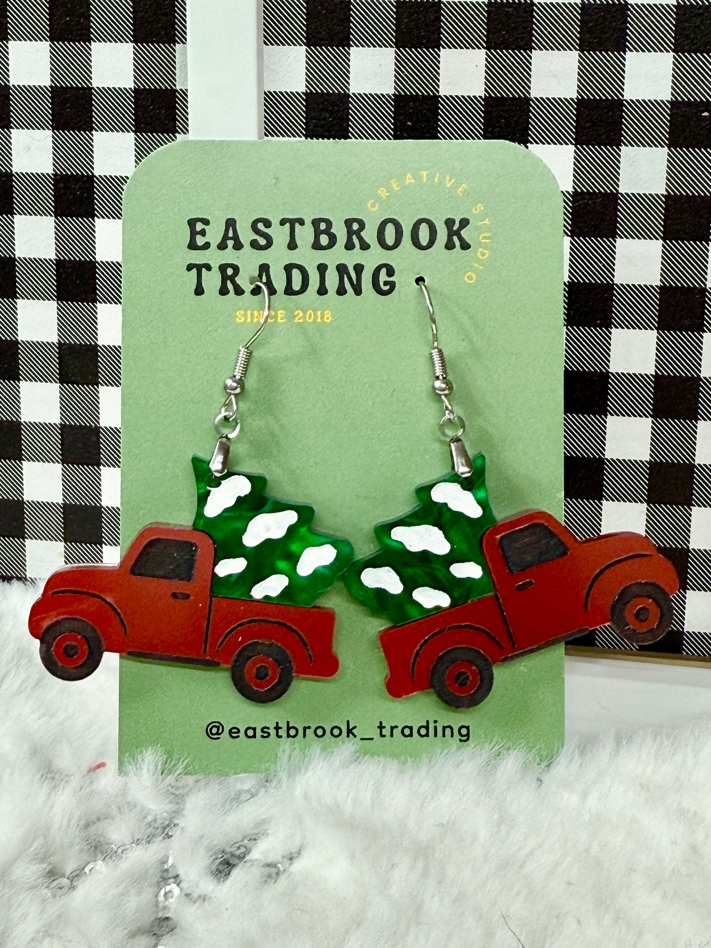 Little Red Pick Up Earrings