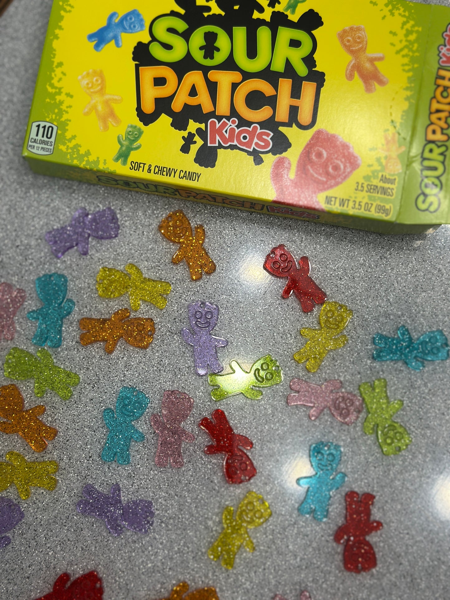 Sour candy earrings