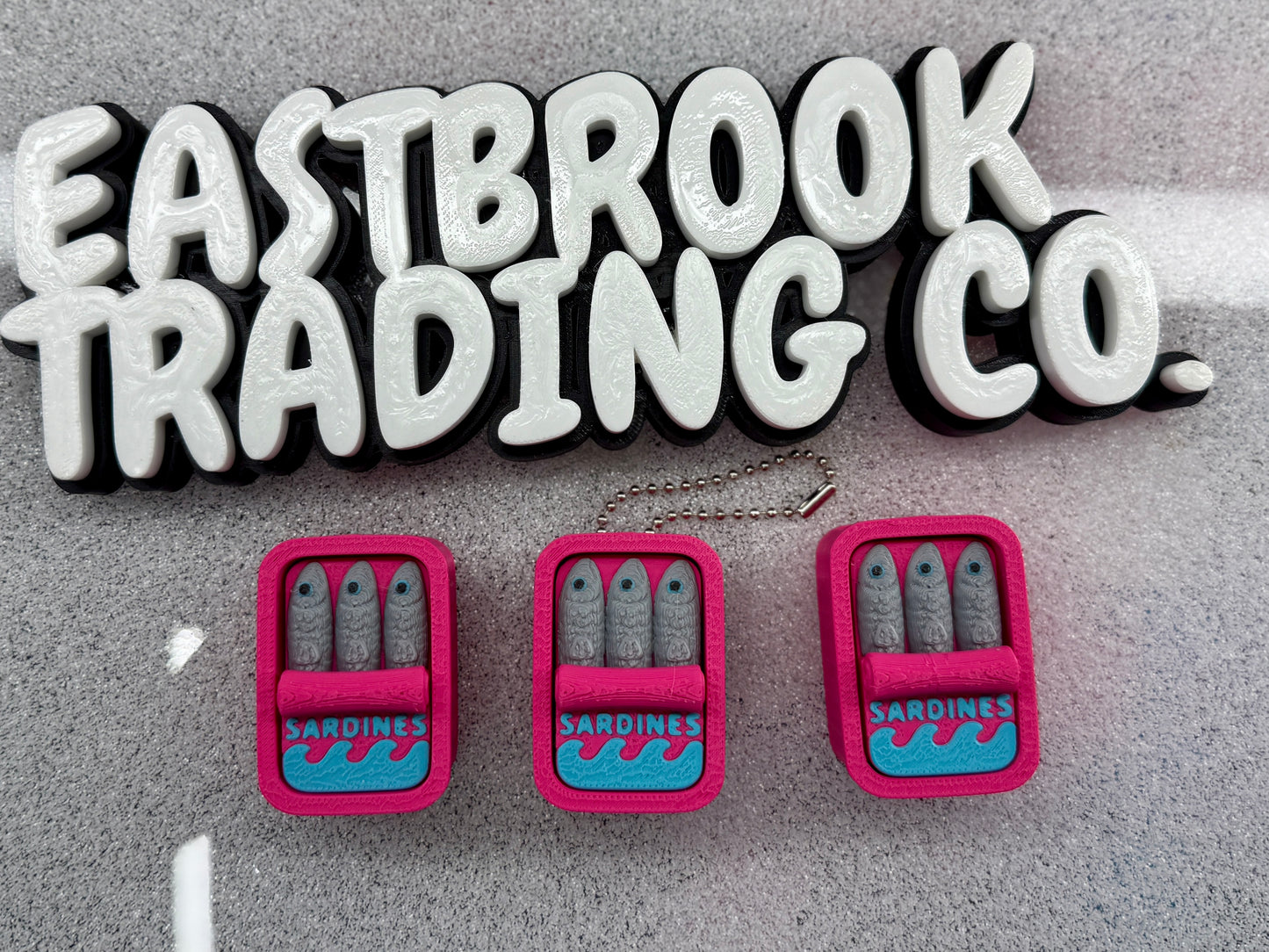 Mini Sardine Clicker Keychain