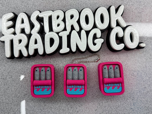 Mini Sardine Clicker Keychain