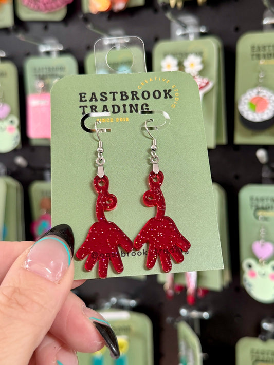Stick Hand Earrings