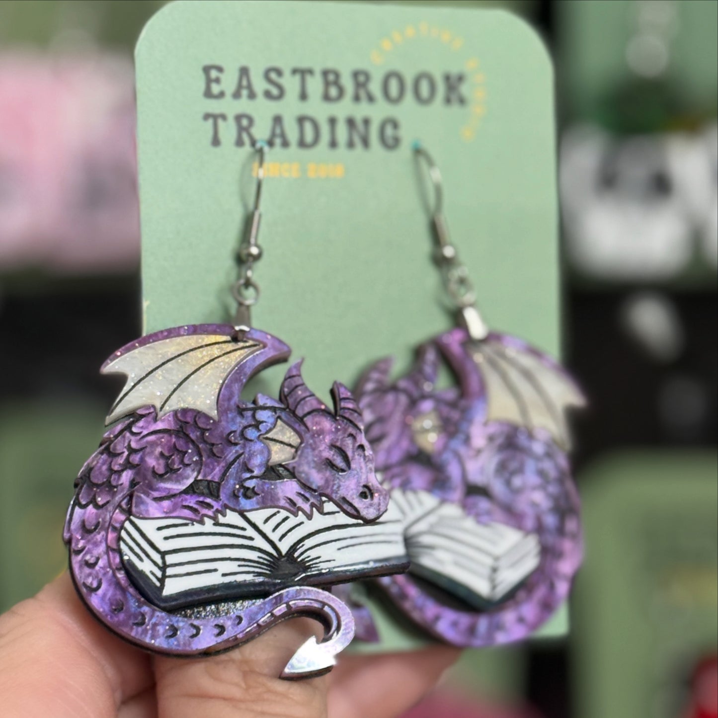 Sleepy Dragon Earrings