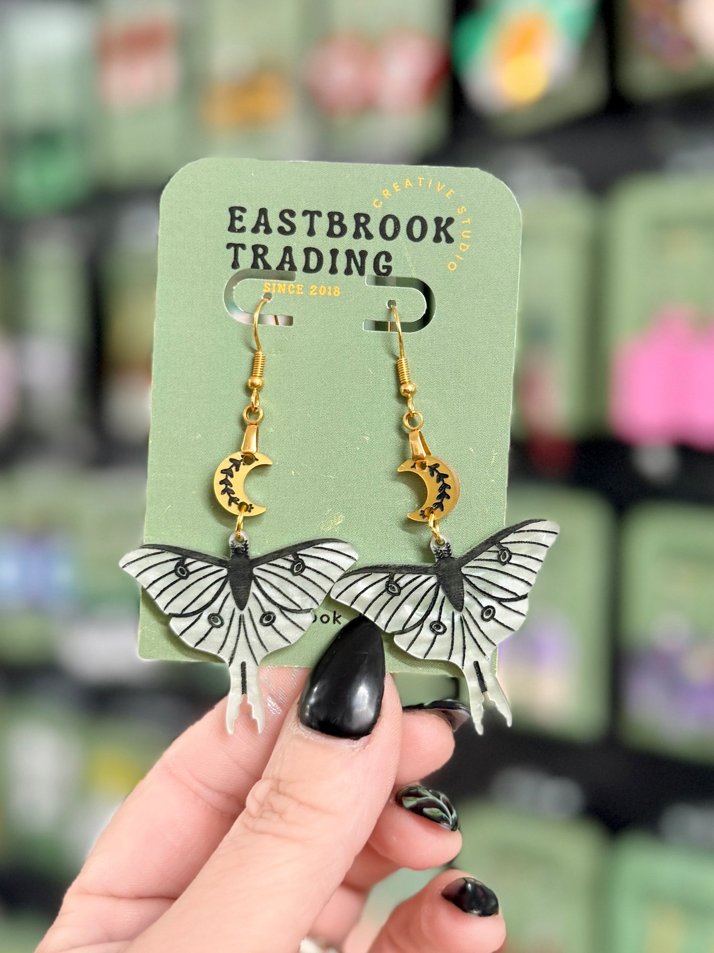 Luna Moth Earrings