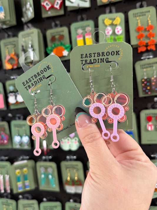 Bubble cluster earrings