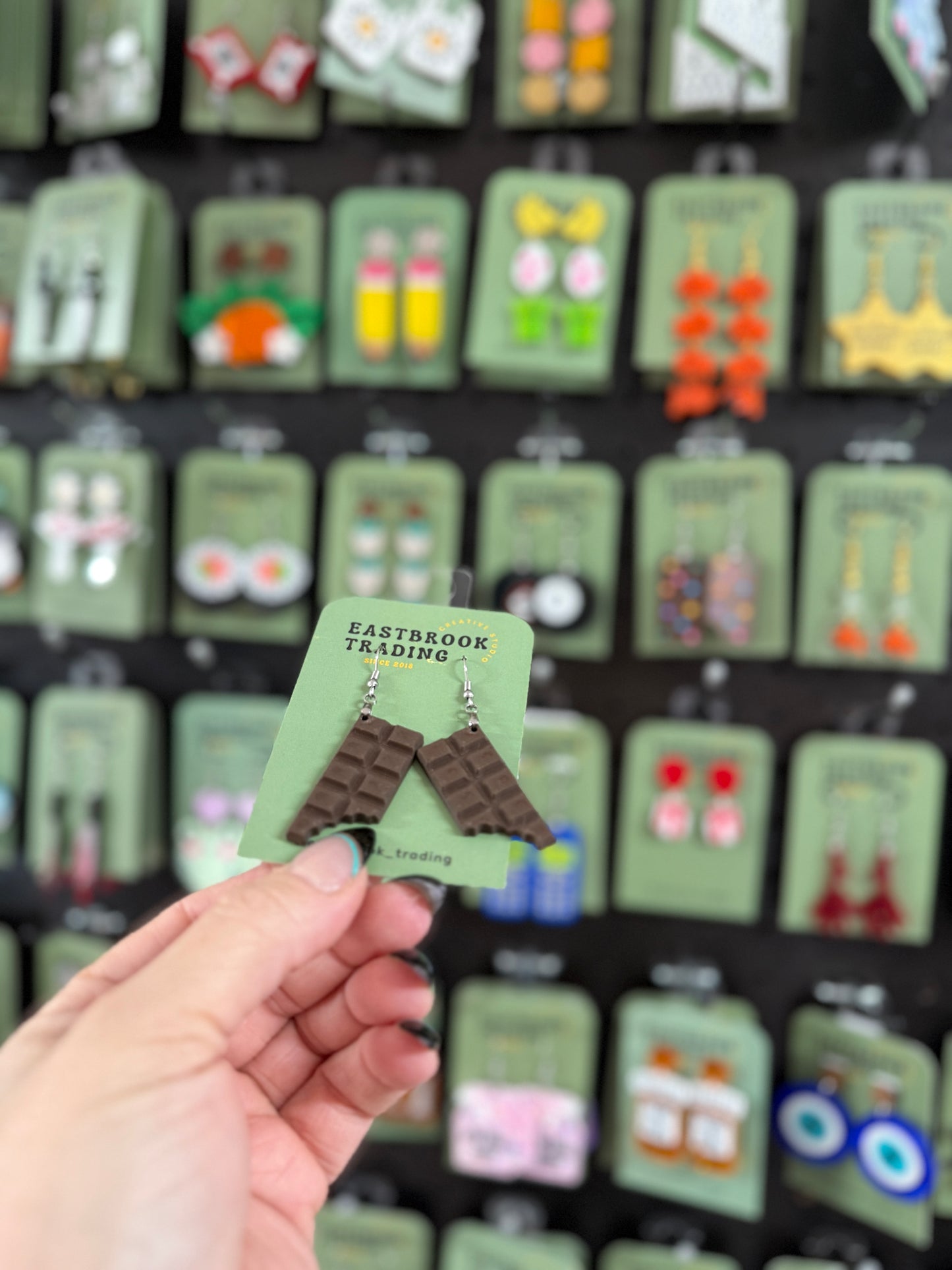 Chocolate Bar Earrings