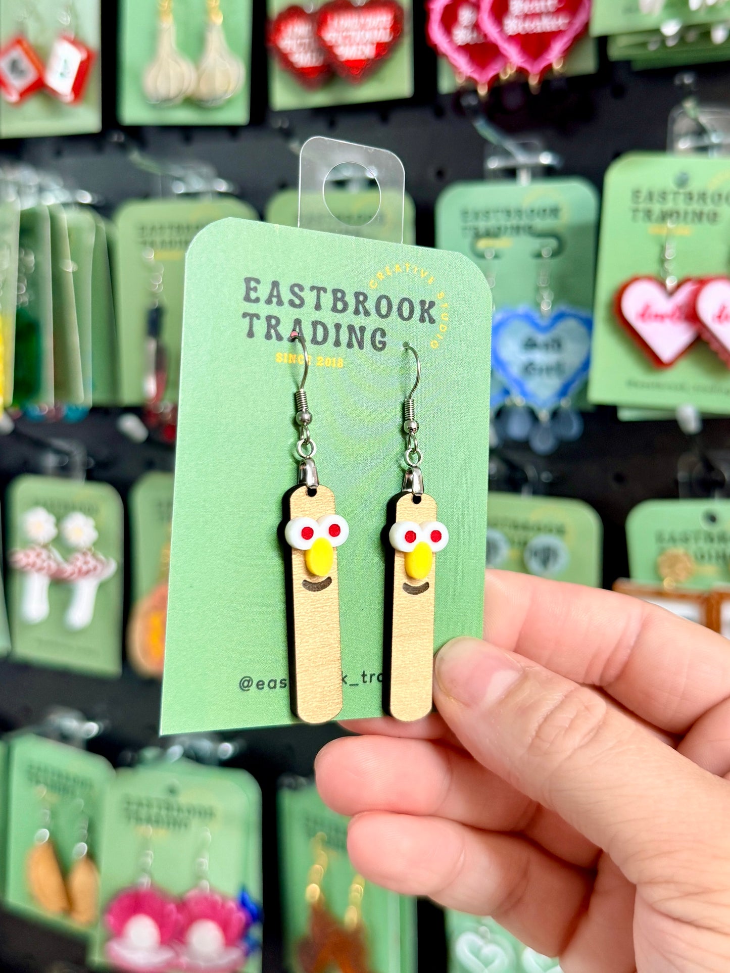 Popsicle Stick Host Earrings