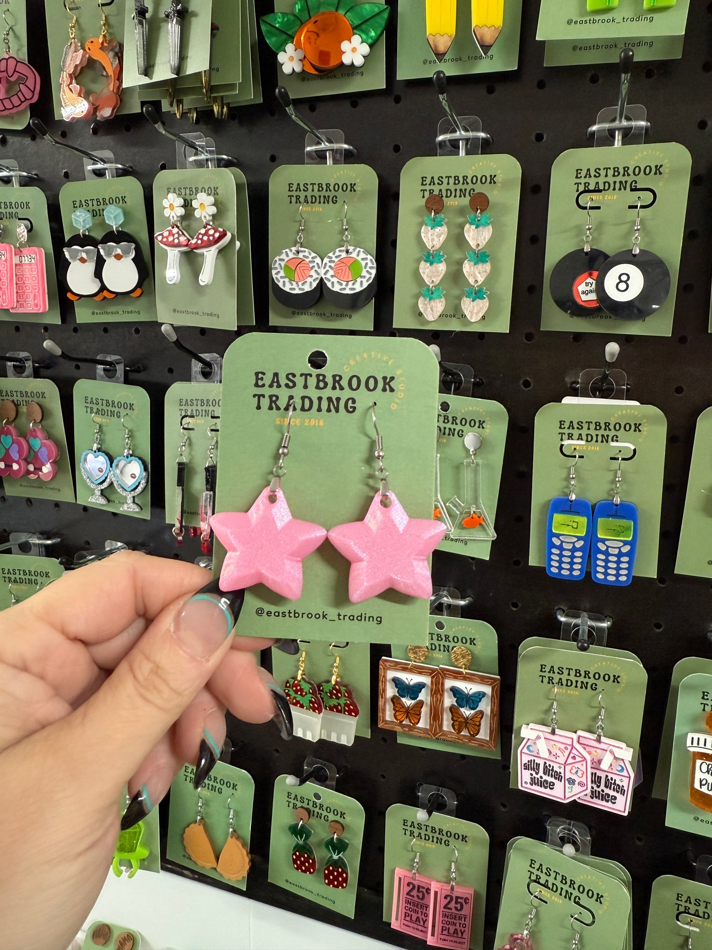 Shimmer Star Earrings