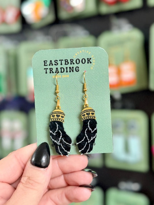 Lucky Rabbit Foot Earrings