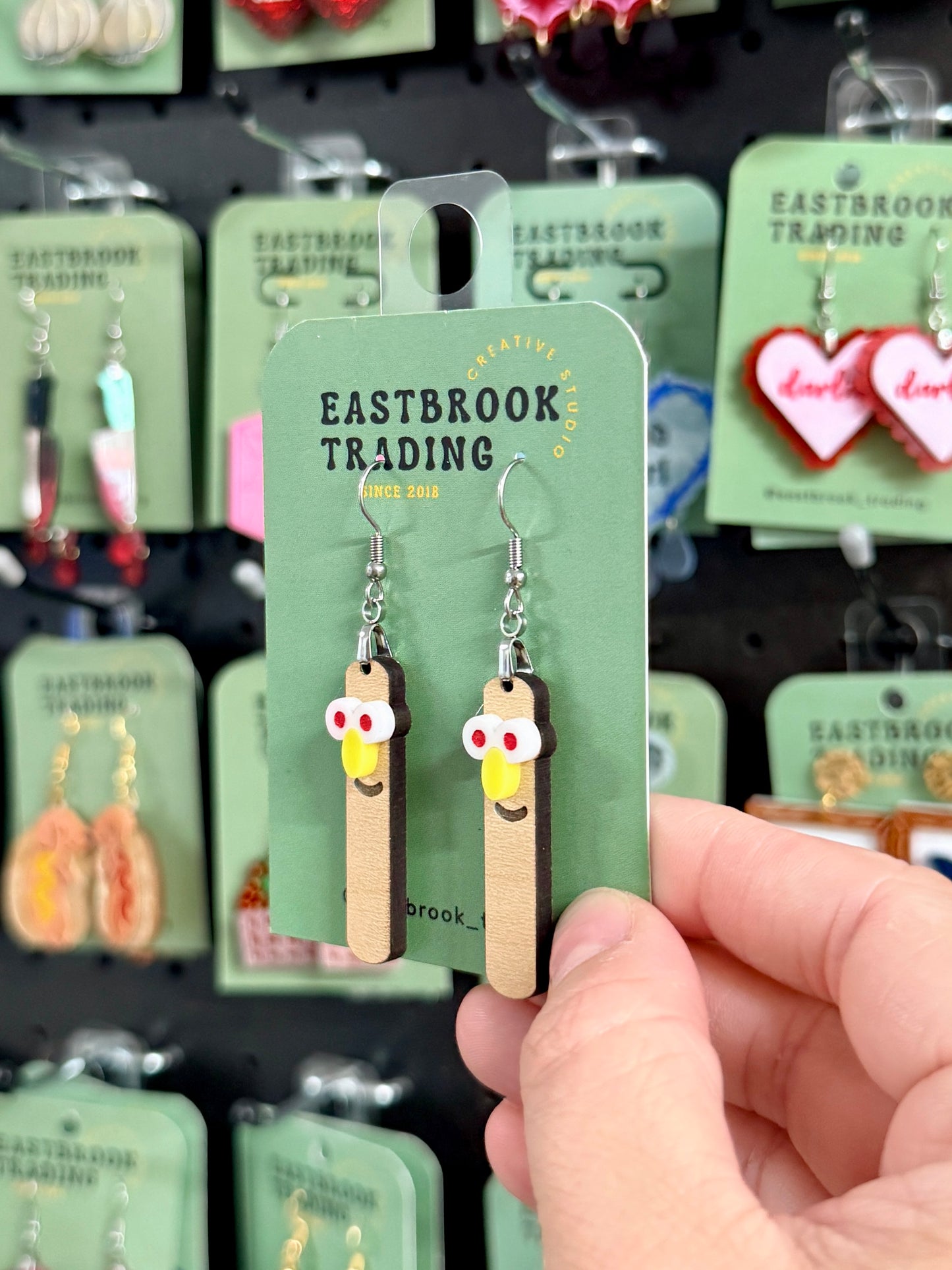 Popsicle Stick Host Earrings