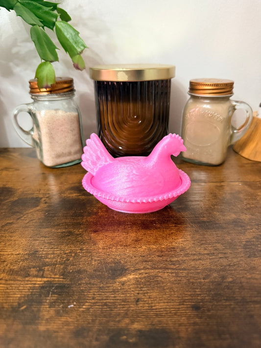 Hen on a nest trinket dish