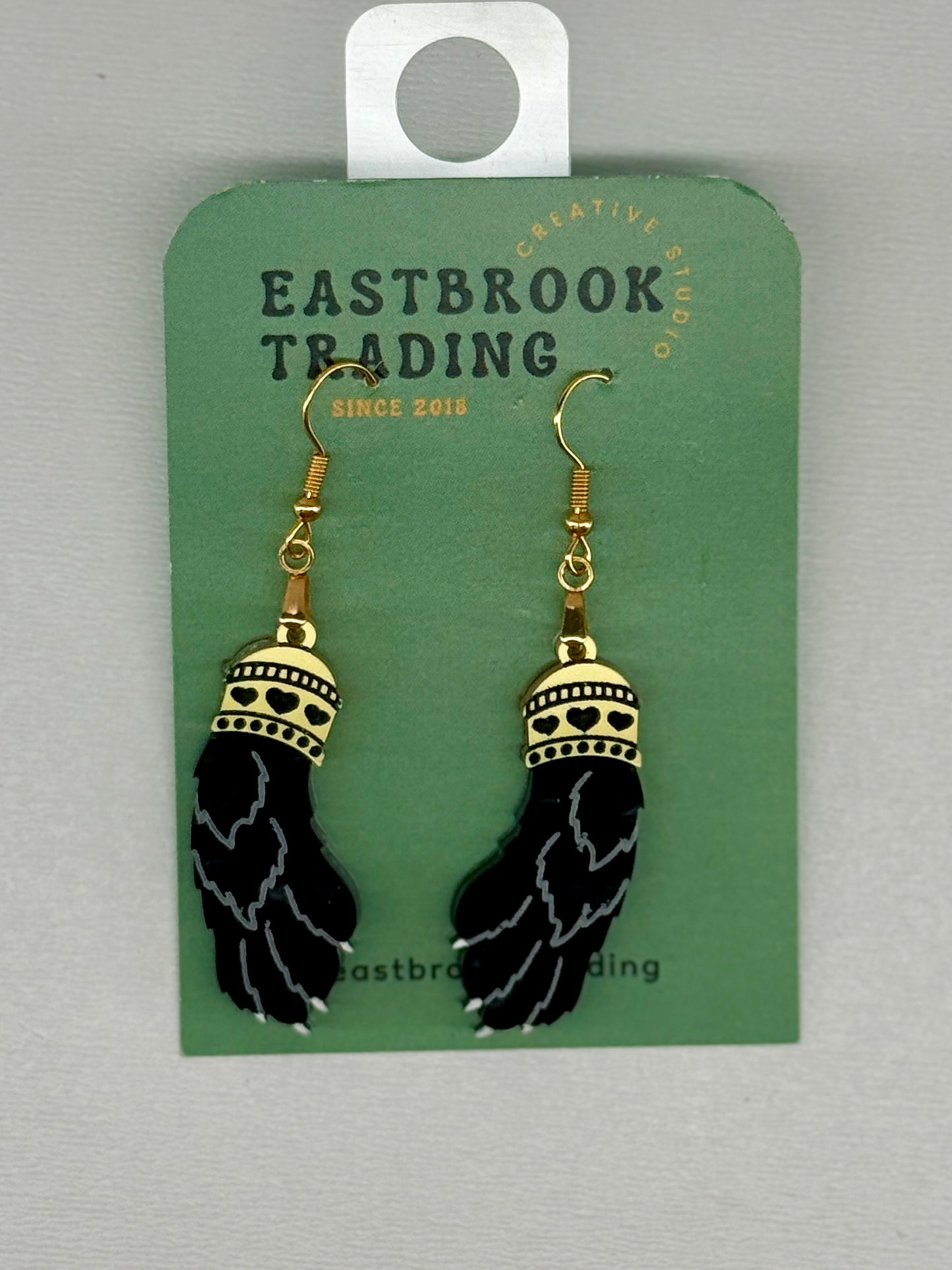 Lucky Rabbit Foot Earrings