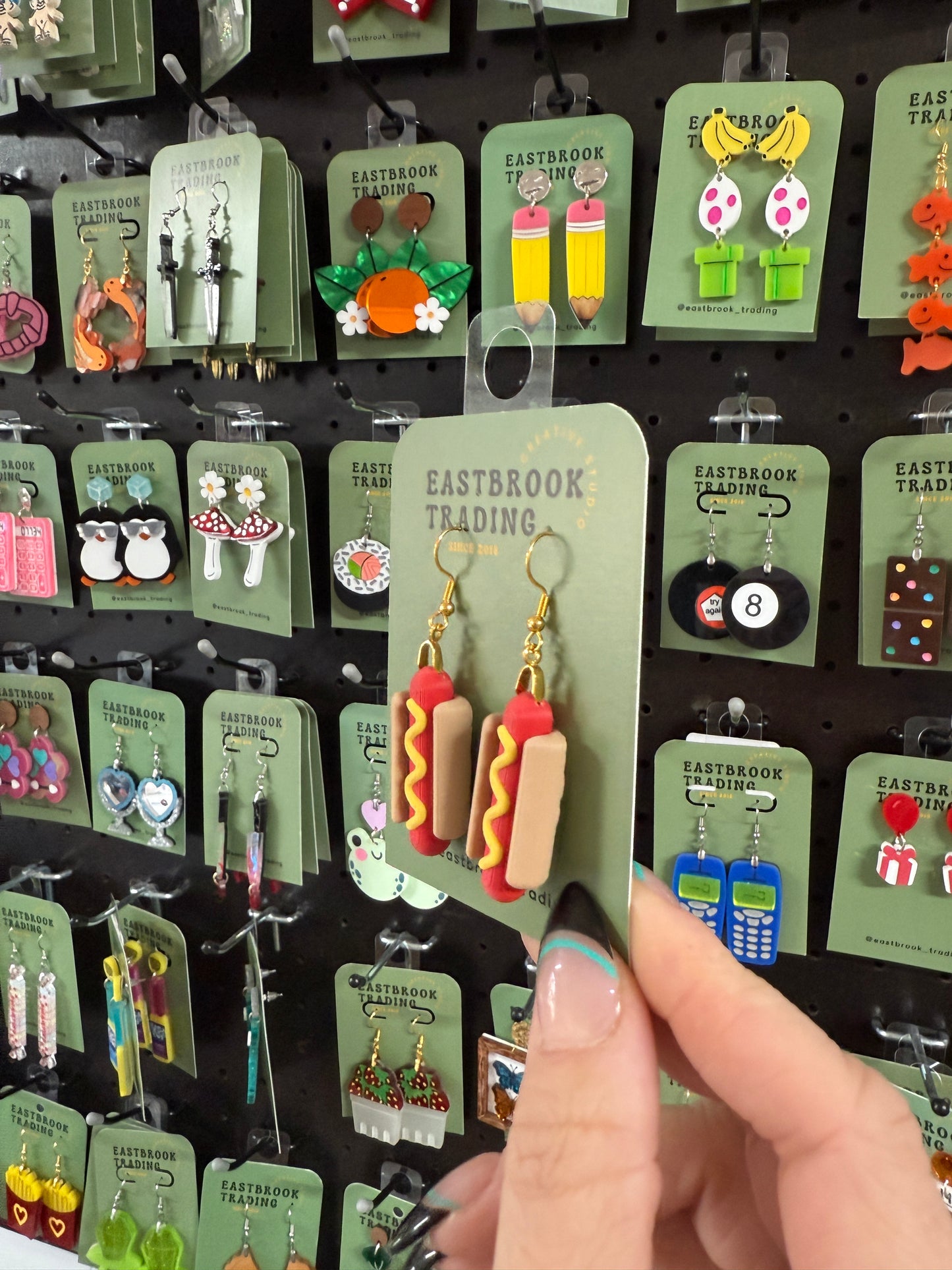 Mini BBQ Hot Dog Earrings