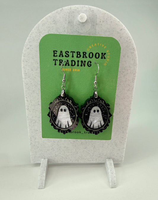 Ghost frame earrings