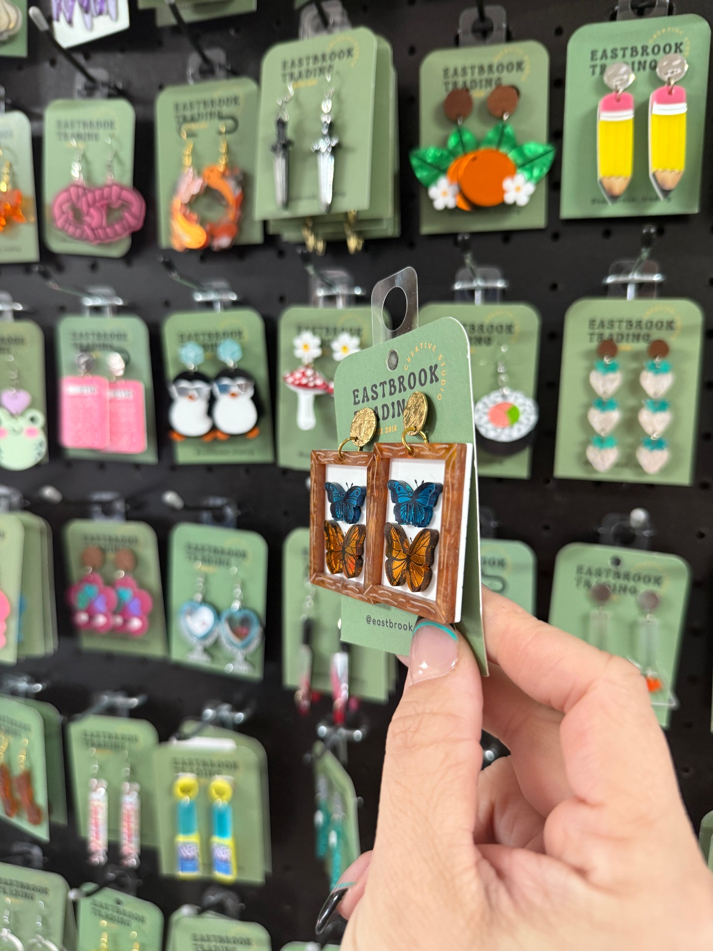 Framed Butterfly Earrings