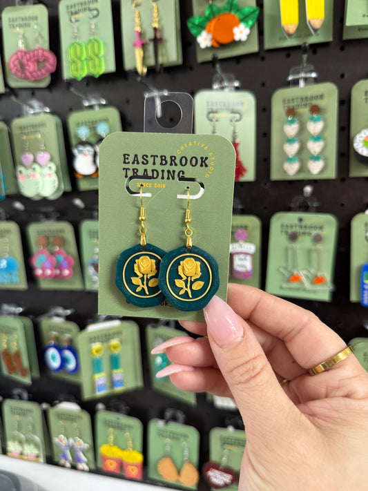 Wax Seal Stamp Earrings