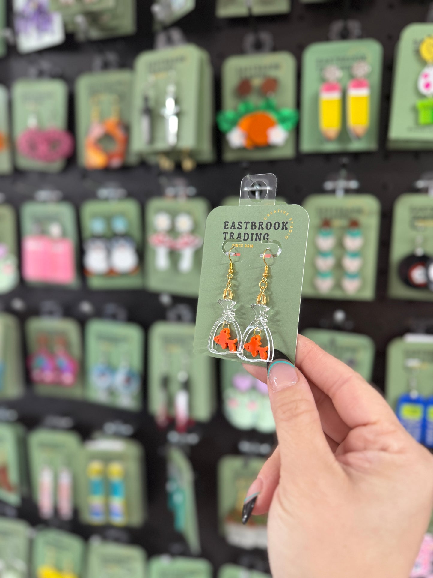 Fish in a Bag Earrings