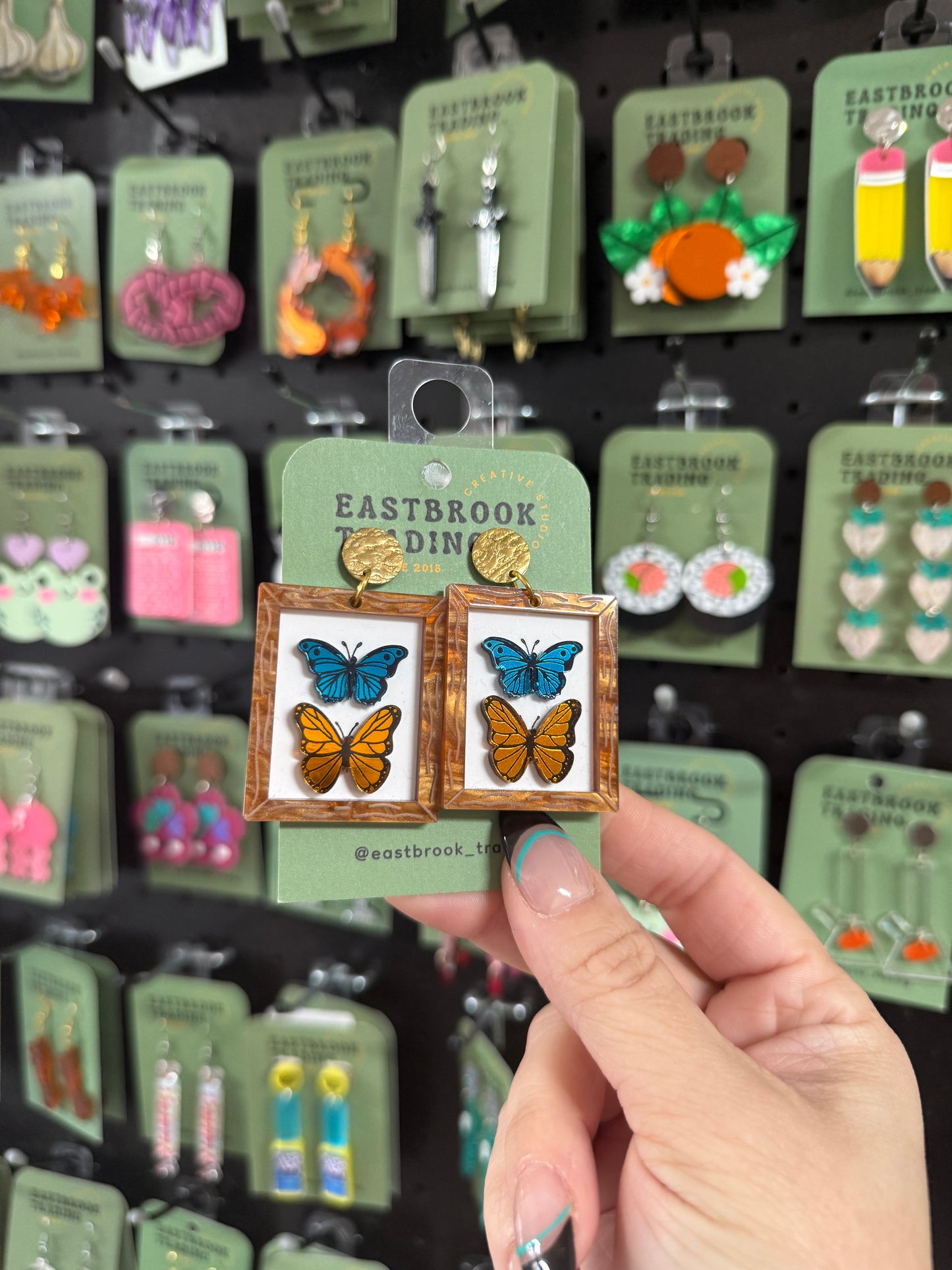 Framed Butterfly Earrings