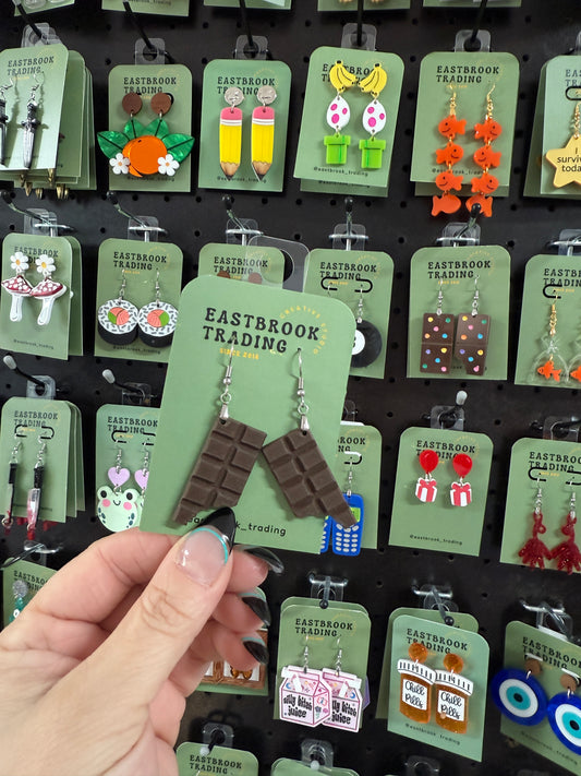 Chocolate Bar Earrings