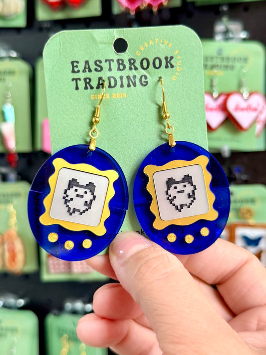 Retro Digital Pet Earrings