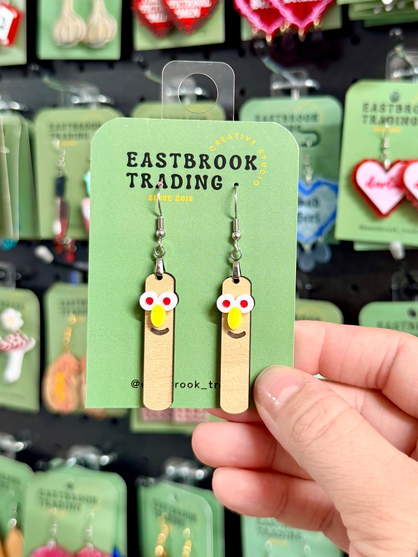 Popsicle Stick Host Earrings