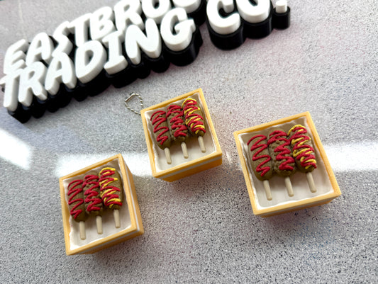 Corndog Clicker Keychain