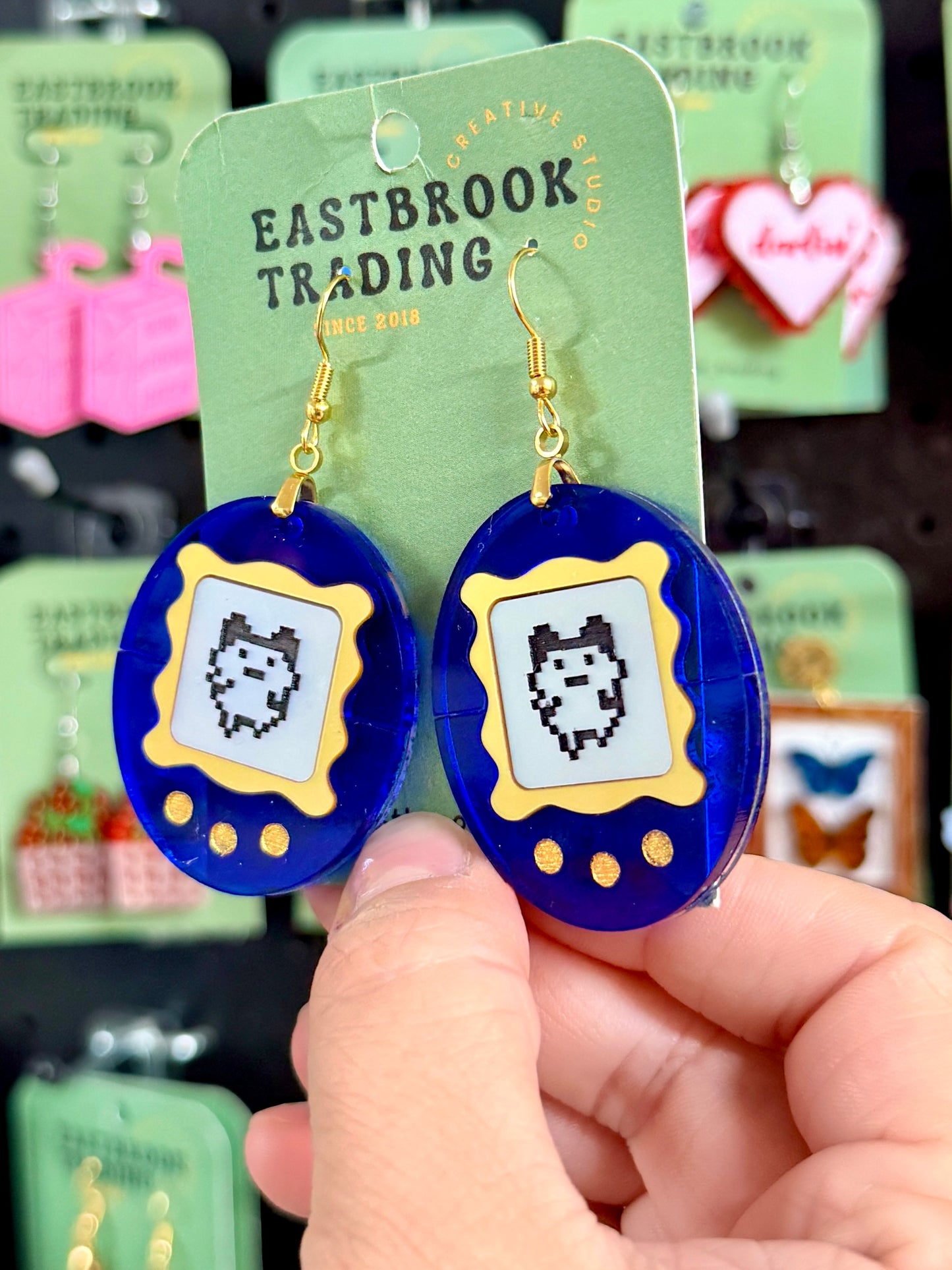 Retro Digital Pet Earrings