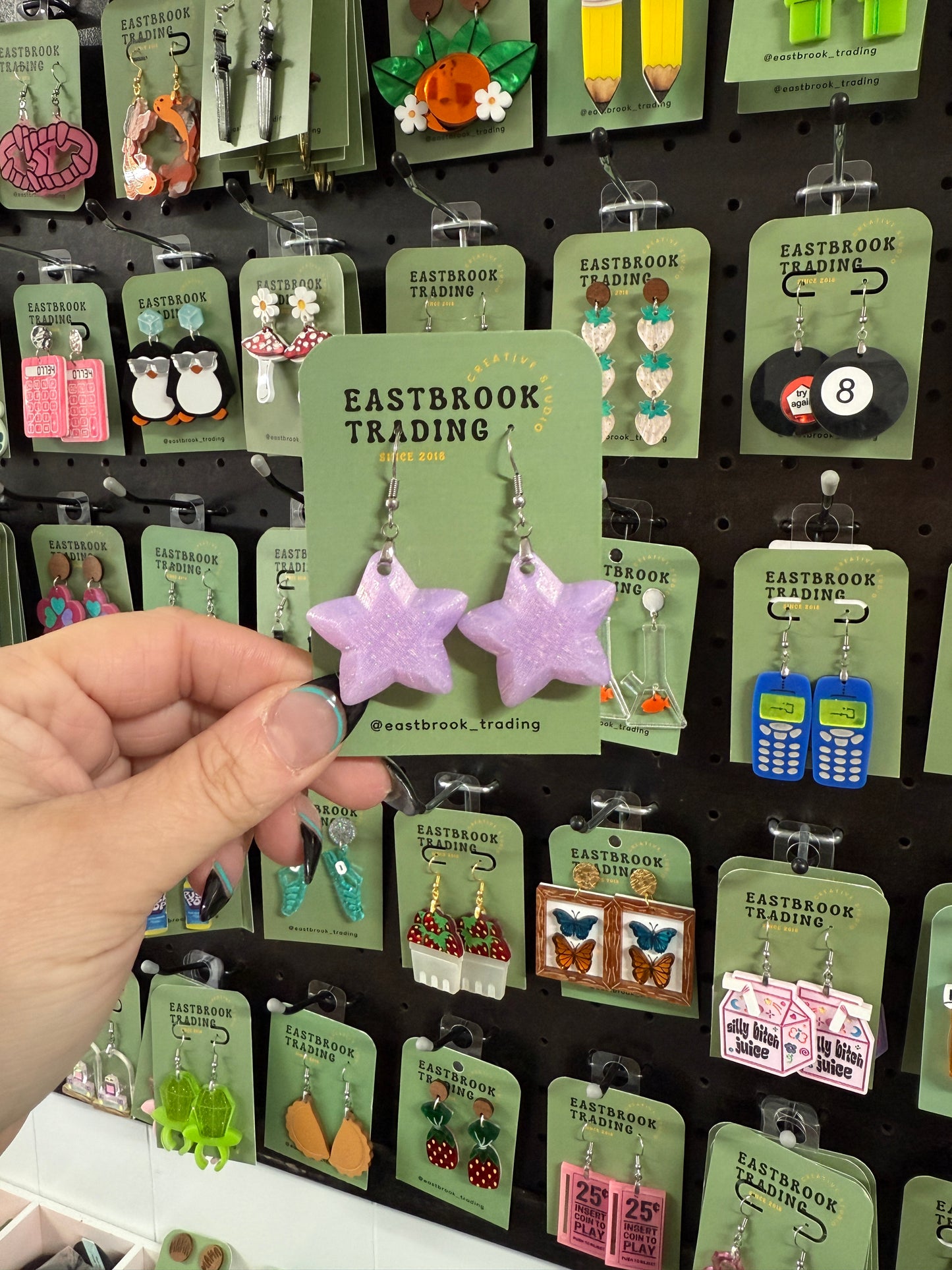 Shimmer Star Earrings
