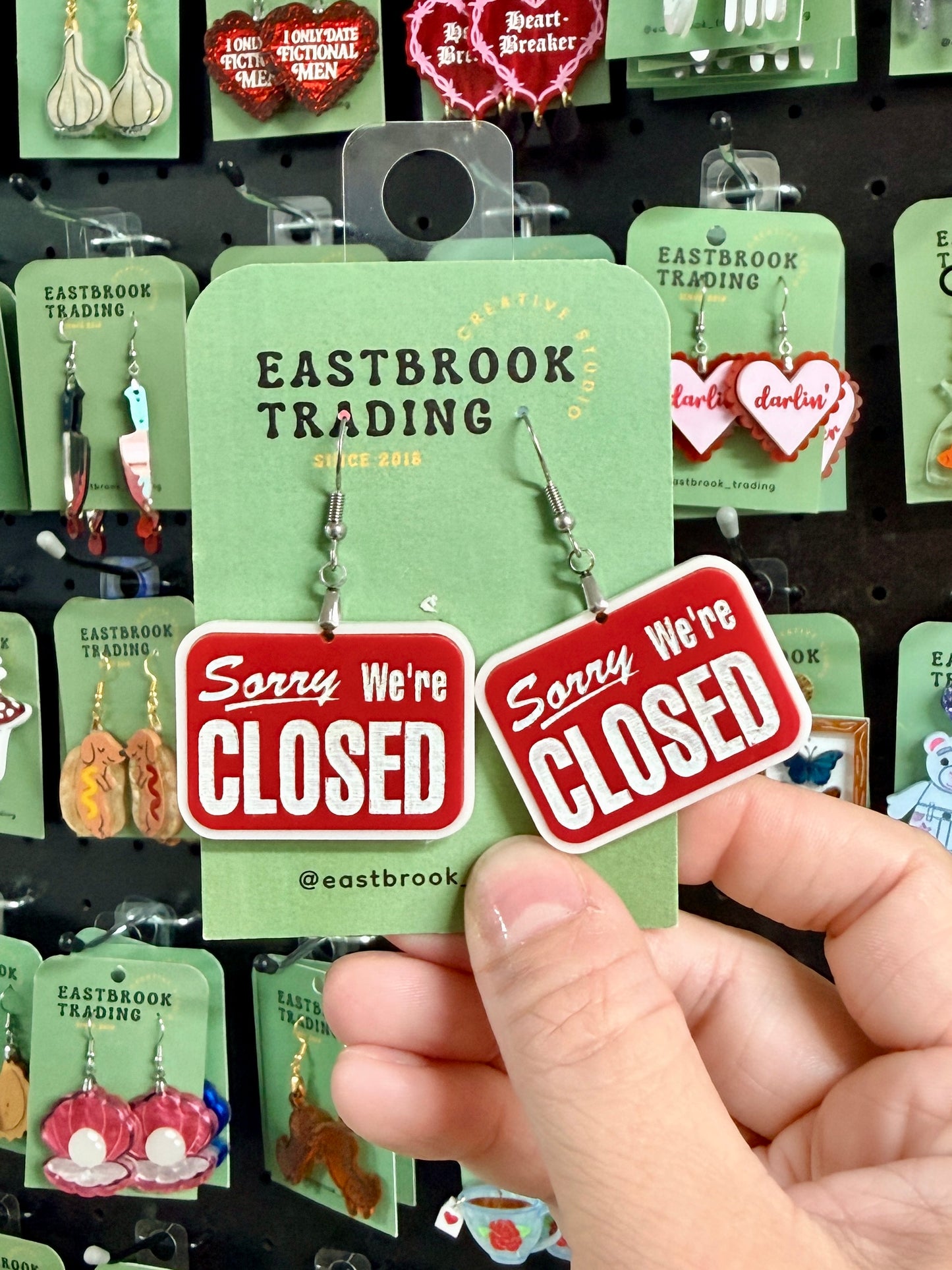 Sorry, We're Closed Earrings