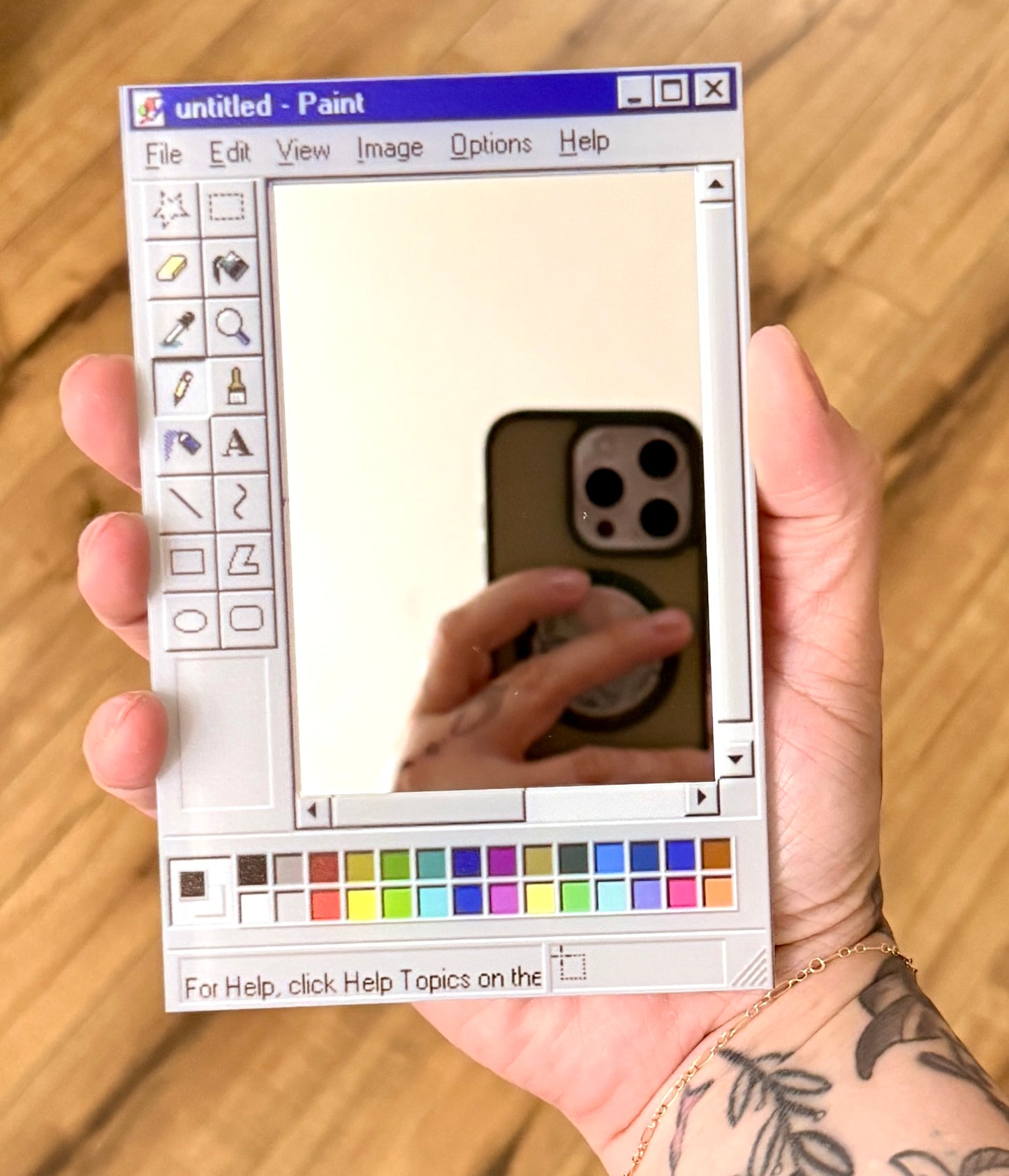 Retro paint window