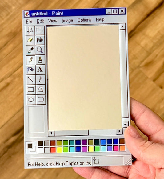 Retro paint window