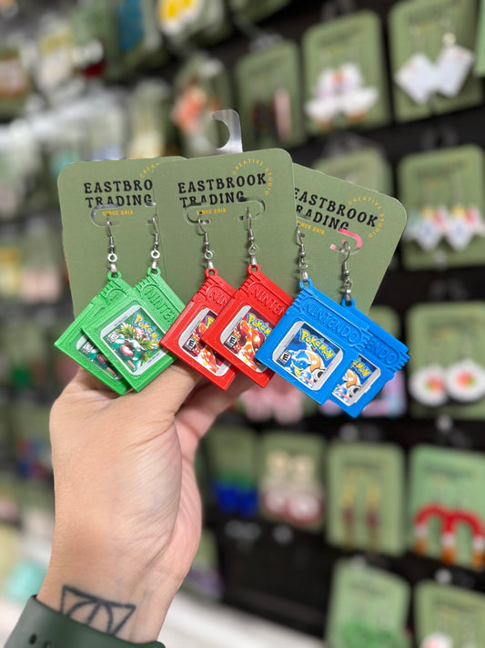 Retro game cartridge earrings