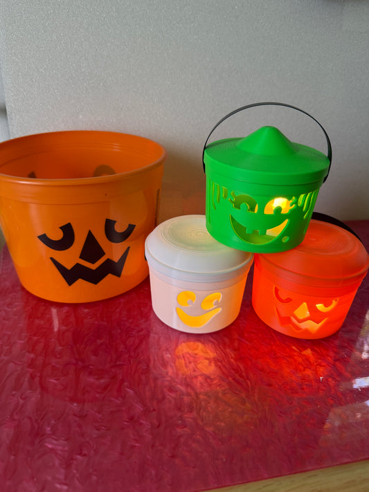Boo Bucket lights (LED tea candle included)