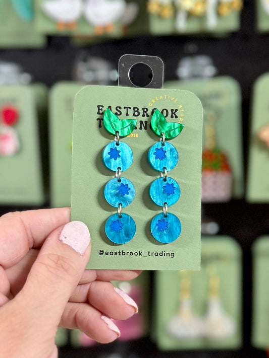 Dangle Blueberry earrings