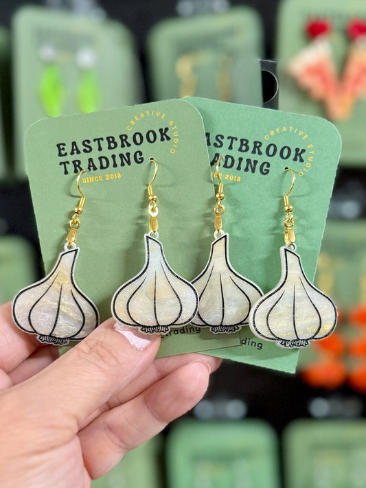 Garlic earrings