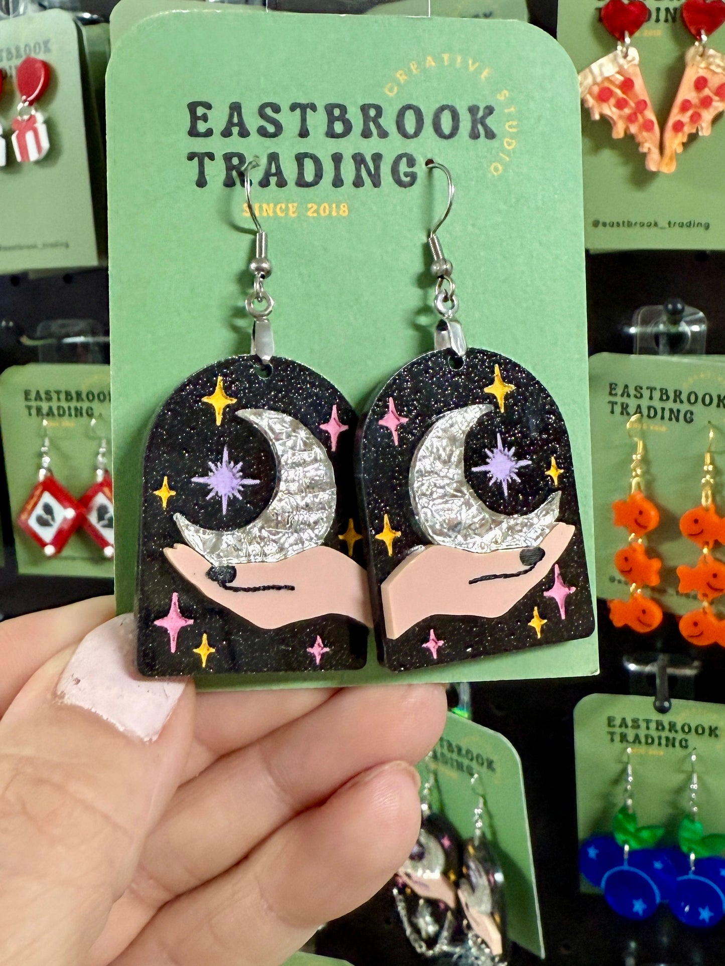 Holding the Moon earrings