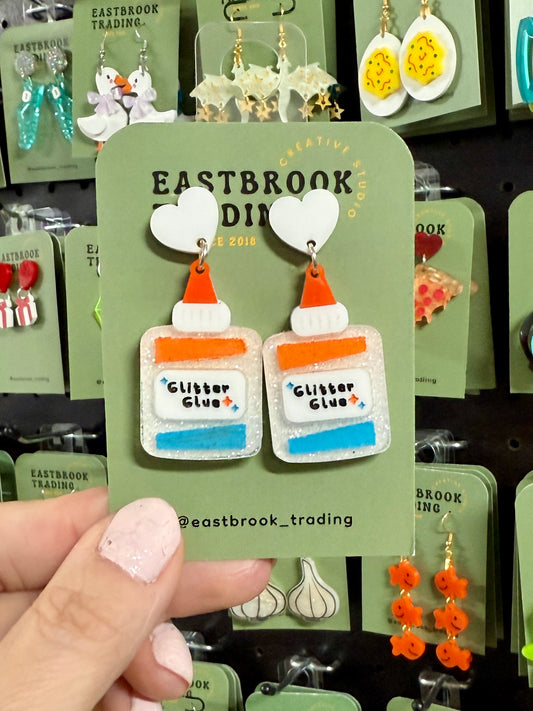 Glitter Glue earrings