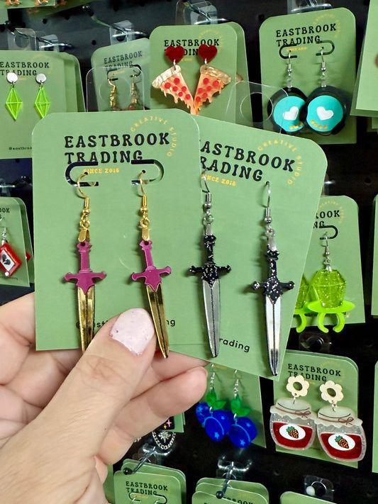Dagger earrings