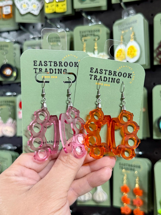 Brass Knuckle earrings