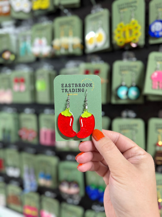 Spicy pepper earrings