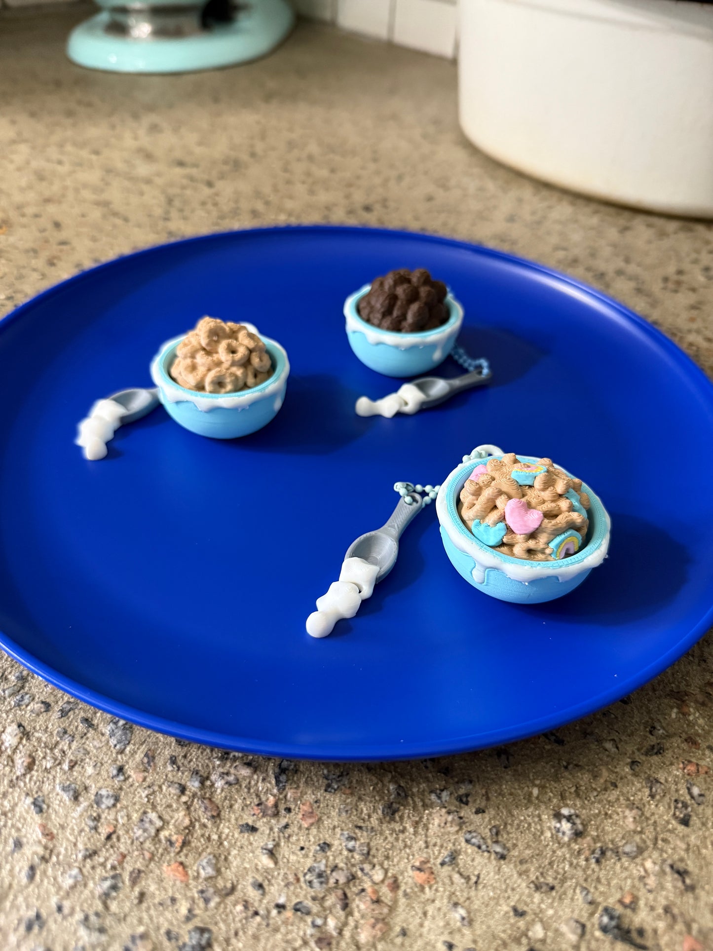 Cereal Clicker keychains