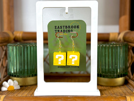 Question Block Earrings